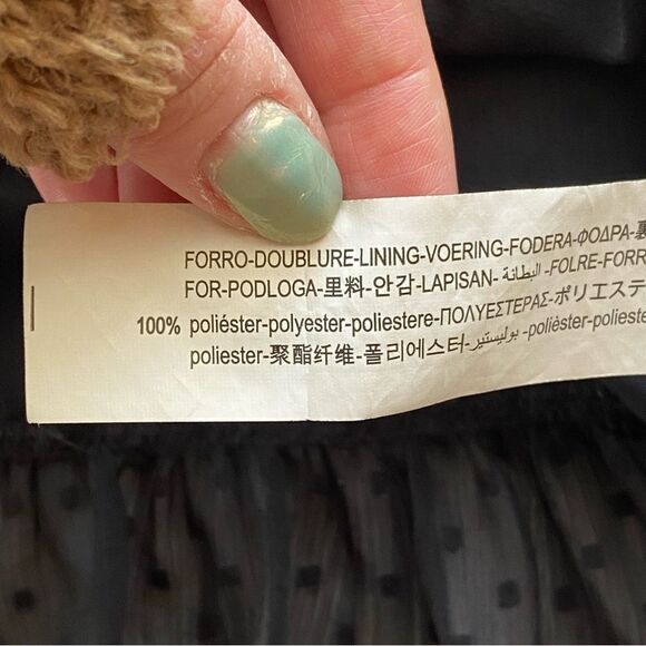 Zara Limited Edition Black Swiss Dot Ruffle Blouse Size Small - Picture 12 of 15